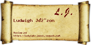 Ludwigh Jázon névjegykártya